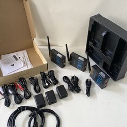 1Mii 3-in-1 2.4Ghz Wireless Audio Transmitter Receiver for 2 Subwoofer/Active Speaker/Power Amplifier, 20ms Low Latency, 320ft Range, Optical/Coaxial/