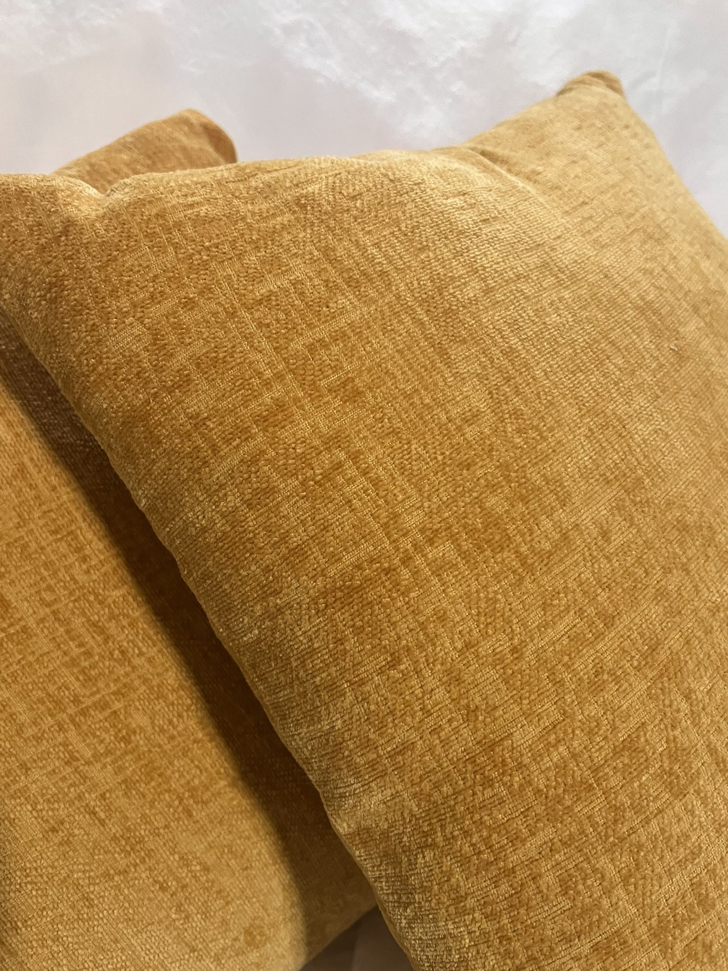 2 Gold Decorative Pillows