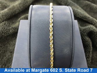 Rope Bracelet - Yellow Gold 10k (.417) 4 grams 8 inch