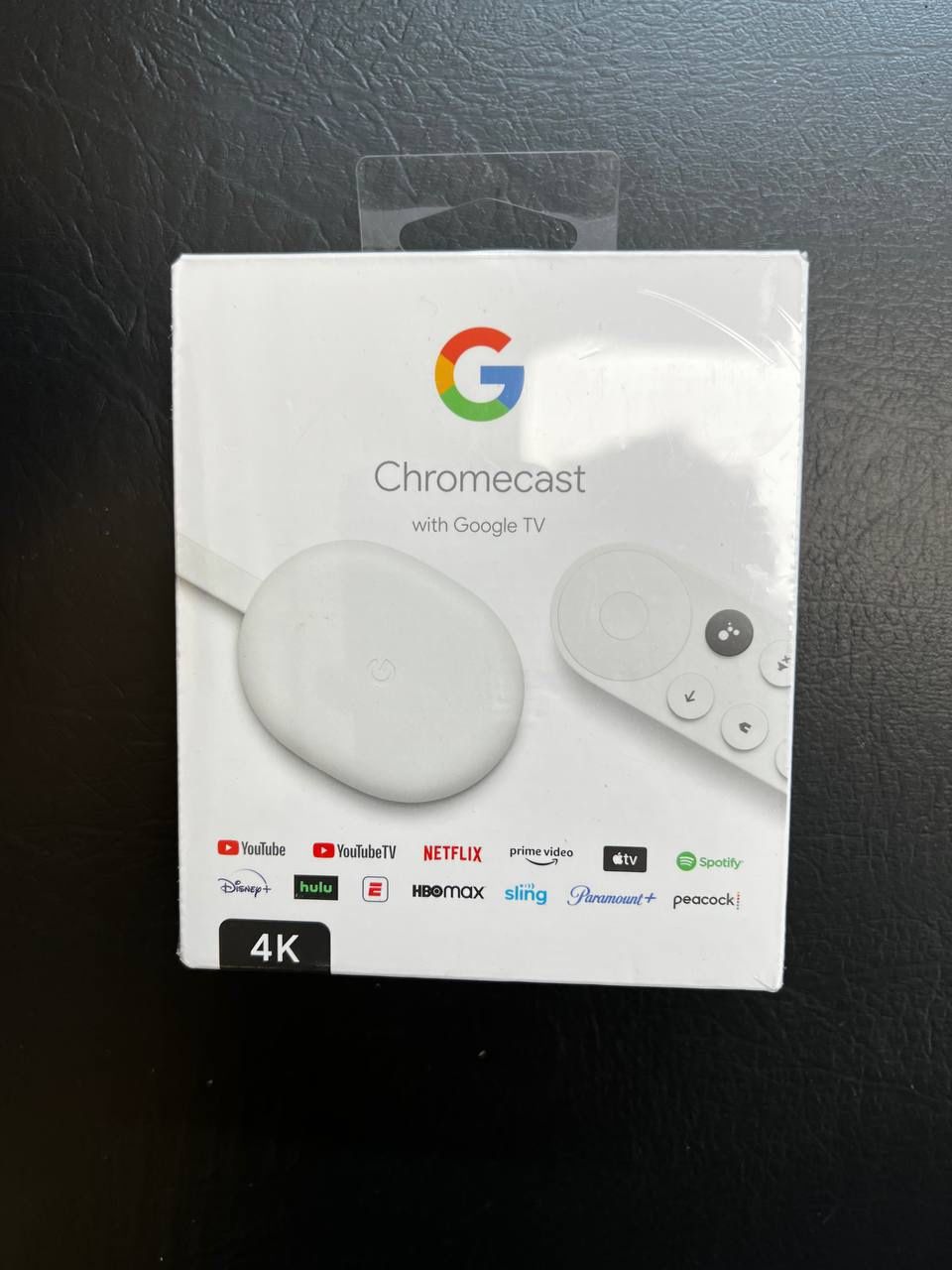 Google Chromecast with Google TV - Streaming Media Player in 4K HDR - Snow - New