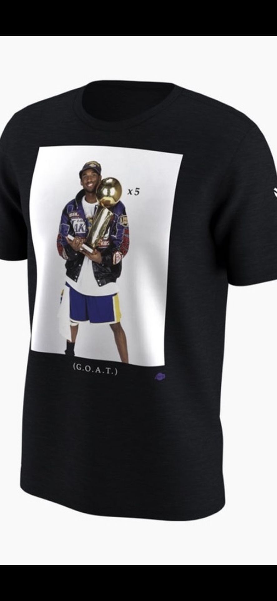 Nike Kobe Bryant The Goat Shirt Trophy Retirement Dri Fit