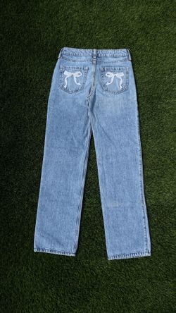 Hollister Embroidered Bow Jeans