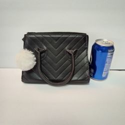 Black Faux Leather Purse