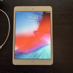 Ipad Mini Two With Charger Works Great 100