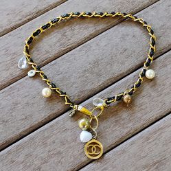 CC Gold Chain Bag Handle with charms