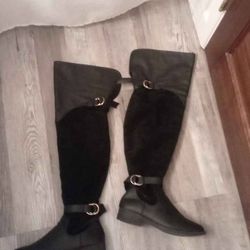 Thigh High Adjustable Boots 