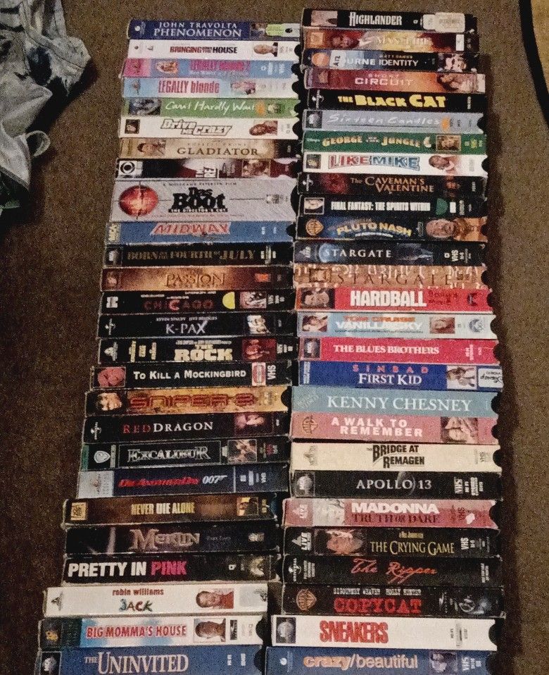54 VHS Lot Bundle