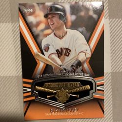 2013 Topps Rookie Of The Year Trophy Buster Posey