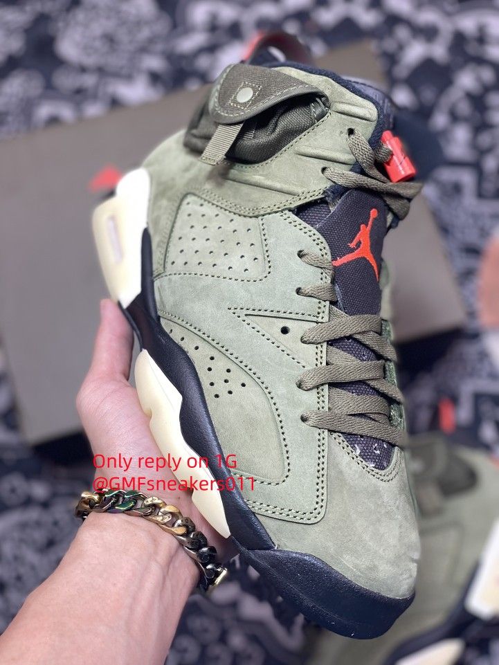 Travis Scott X Air Jordan 6 Medium Olive AJ6 TS