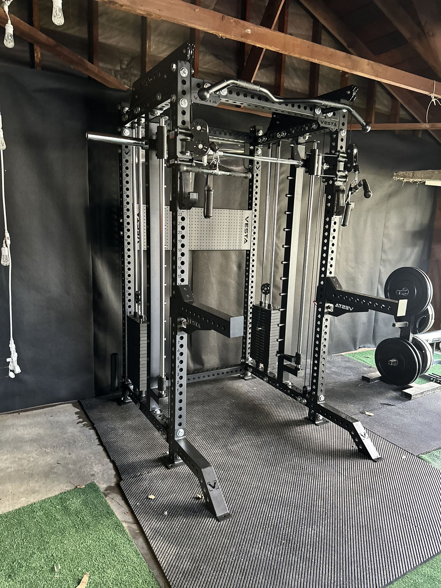 PRO SERIES Ultimate 3 1 Half Rack Functional Trainer...