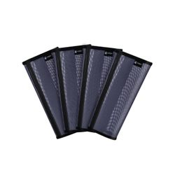 Horse Fly Boots for Pony - Upgrade Mesh Mini Donkey Leg Fly Protection with Leather Frame, Horse Leggins Fly Boots Set of 4(Small, Blue)