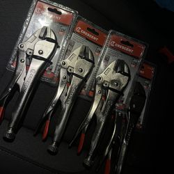 Crescent Straight Jaw Locking Plier