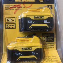 DEWALT 12 -V 2 -Pack Lithium-ion Battery ( 5 Ah and 5 Ah 