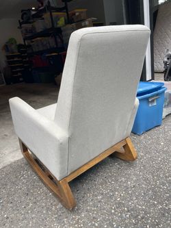 Modern Upholstered Rocking Chair