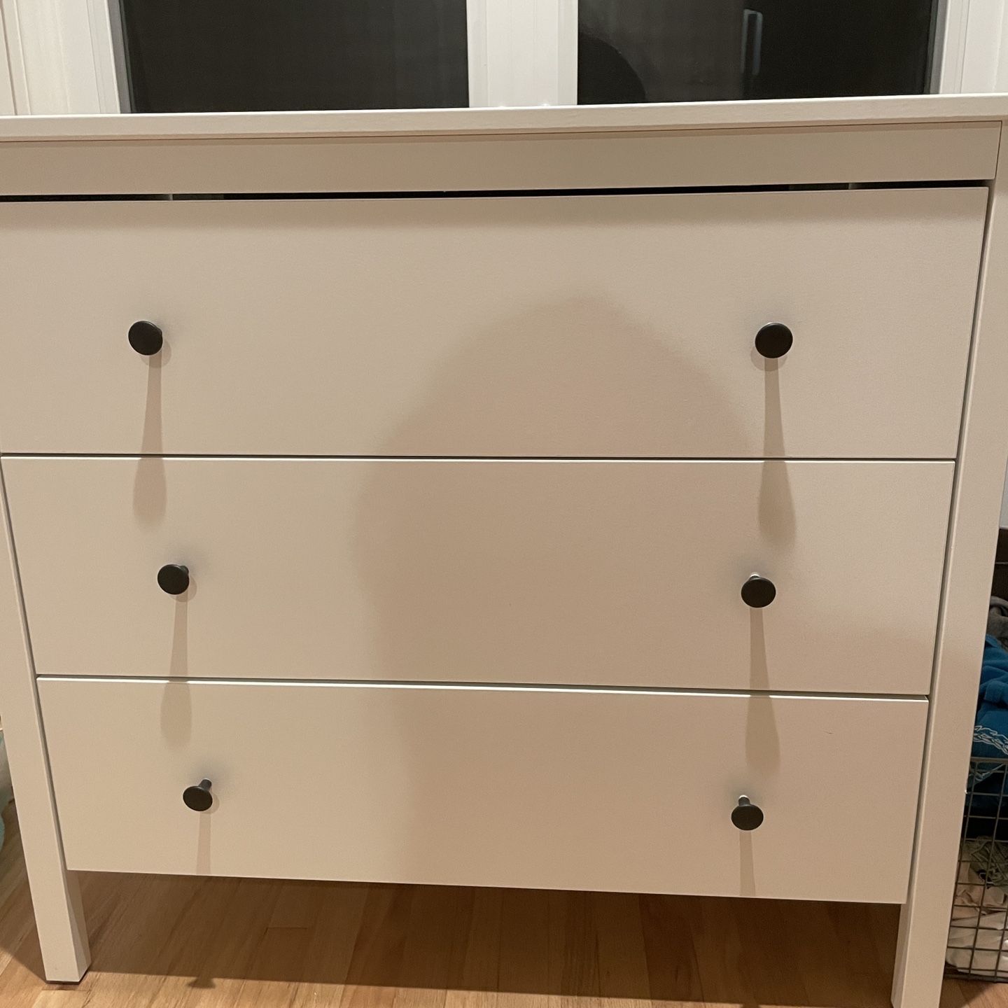IKEA KOPPANG 3-drawer chest, white, 35 3/8x32 5/8 