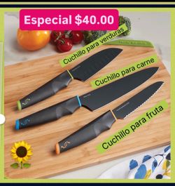 Set De 3 cuchillos  Especial $40.00 Linea Vida Sana Princess House Ventas Finales
