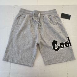 NWT  Cookies  Sweatshorts  Shorts  Drawstring  Snap Button Pockets  Printed  Gray Black  Men  Size Medium