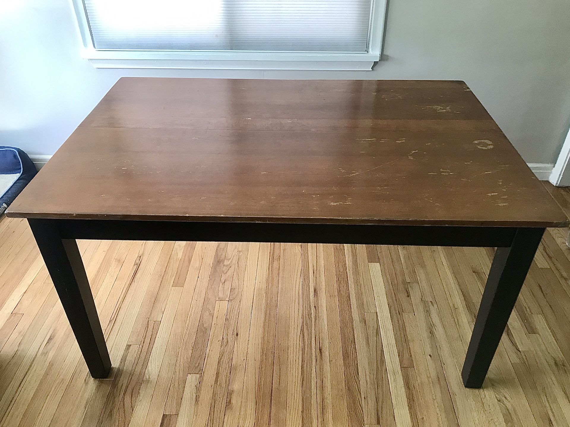 Dining Table with Attached Leaf
