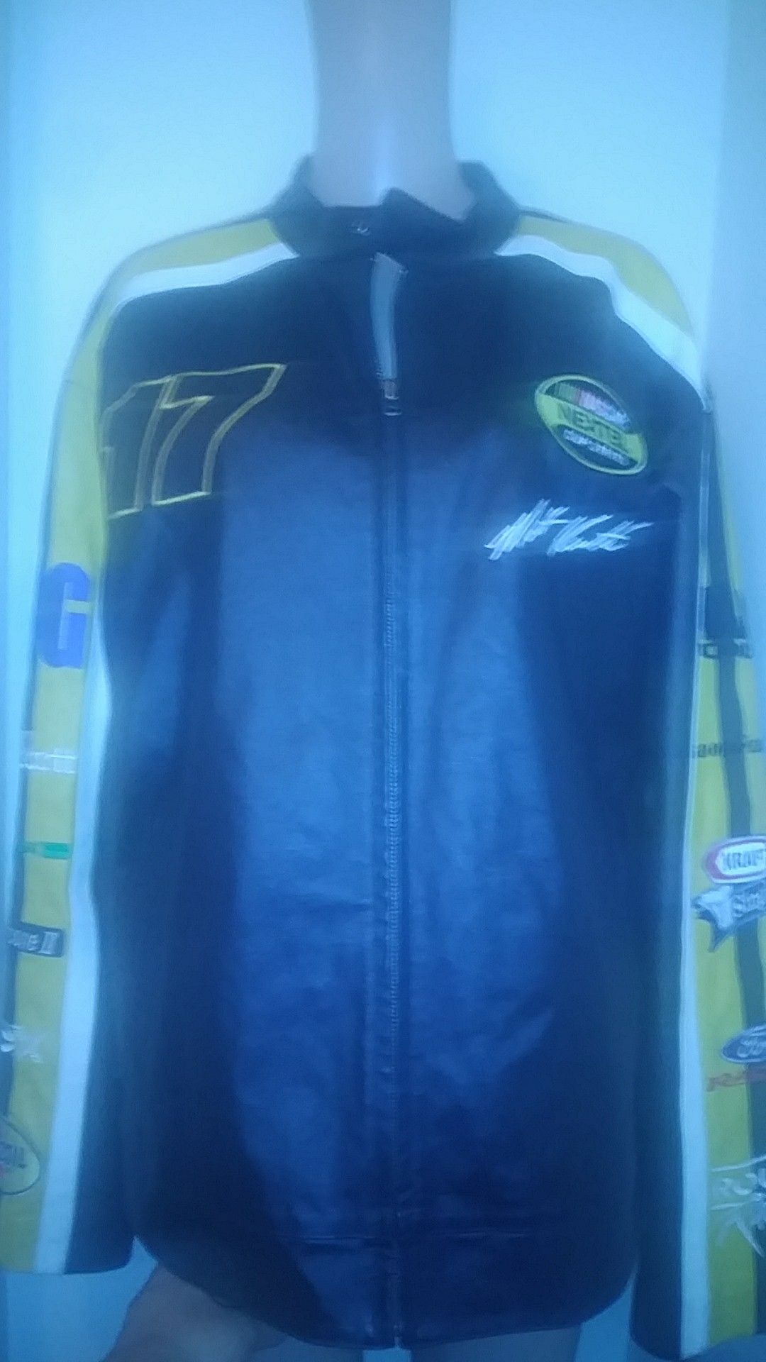Nascar NEXTEL CUP SERIES #17 Dewalt Matt Kenseth Leather Jacket Mens Large