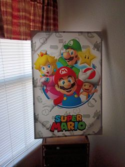 Big super Mario picture  never used yet..pickup only!!15