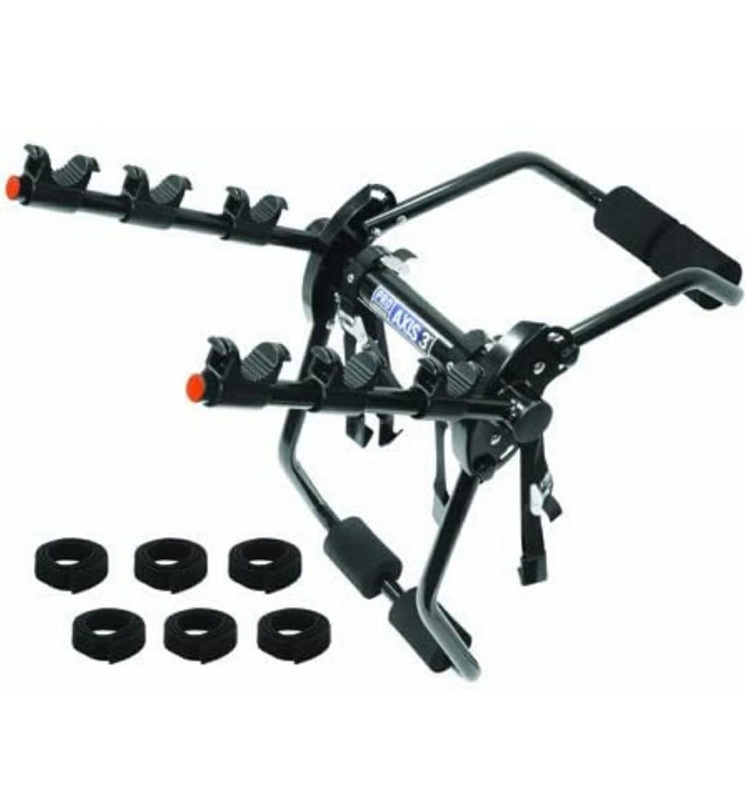 Axis 3 Black 3-Bike Trunk Mount Bike Carrier