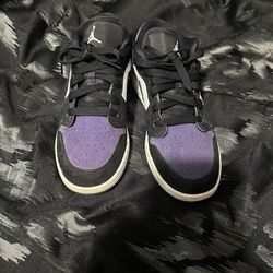 Nike Purple & Black Dunk Low Sneakers
