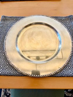 Charger Plate Vintage chrome