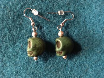 Skull earrings, Día de los muertos