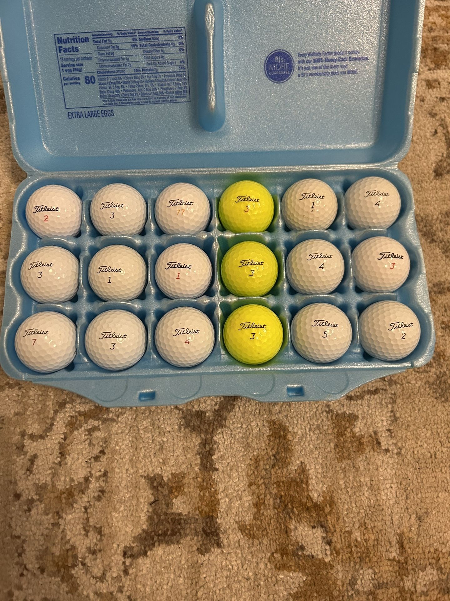18 Titleist Golf Balls