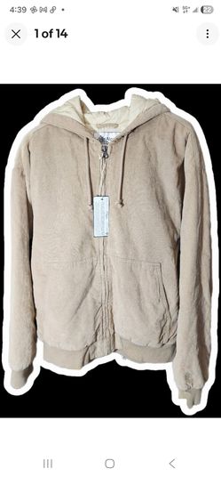 Alpine Design Women's Corduroy Quilted Full Zip Hoodie. Size Medium