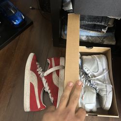 nike blazers and puma suede 
