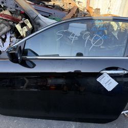 Honda Accord 2013 Front Door Driver Side LH Black, electric, Cpe, J407, 2013 to 2017