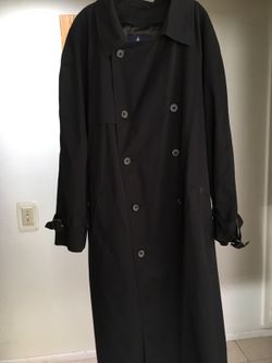 Mens London fog trench coat SZ 46 reg missing belt