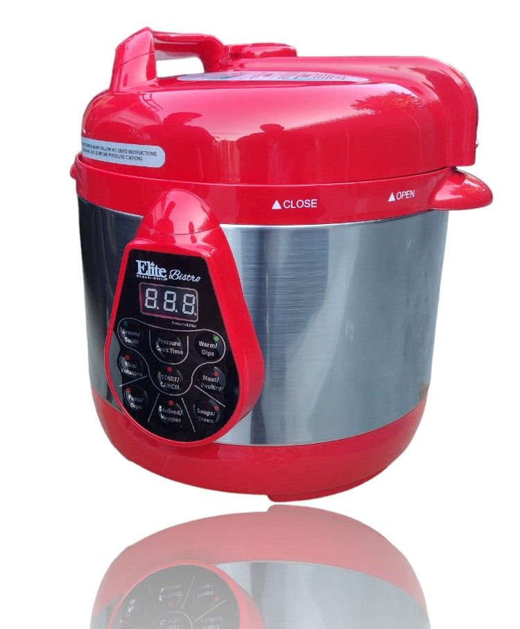 Elite BISTRO 2 Qt Pressure Cooker Red Color
