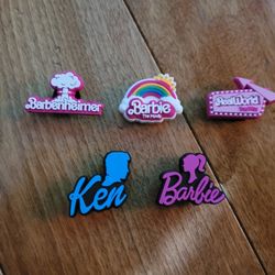 Lot Of 5 Barbie Shoe Charms 