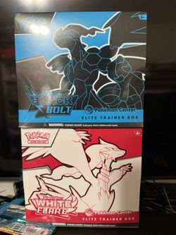 Black Bolt And White Flare Pokemon Center ETB