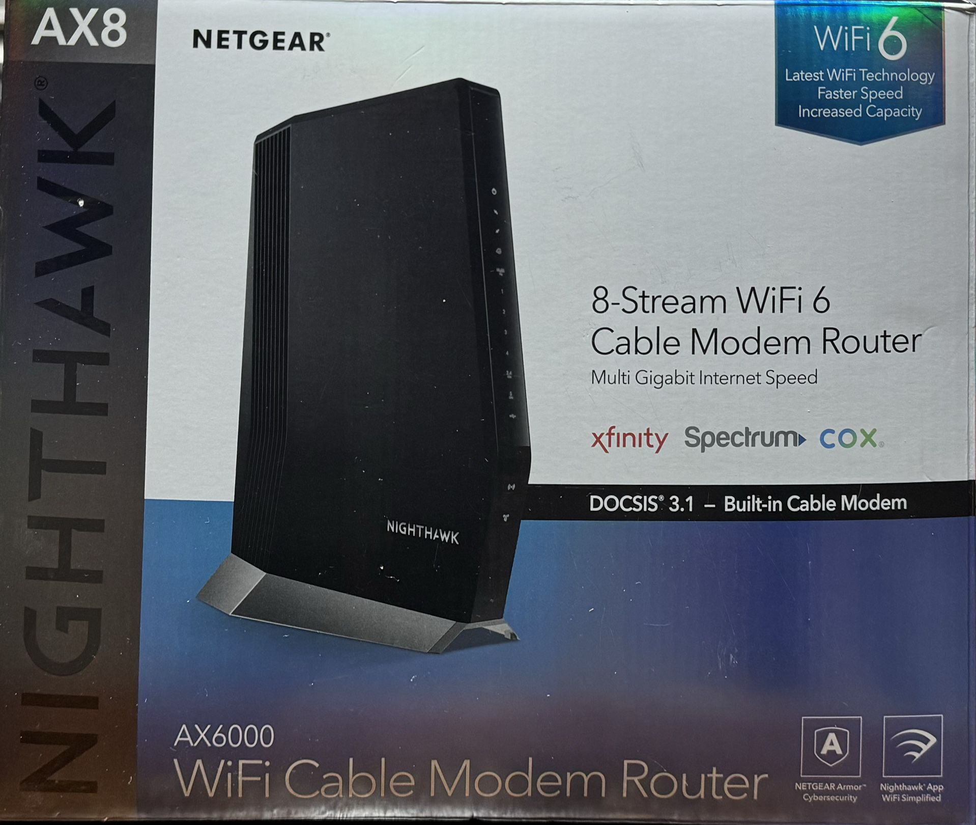 Nighthawk AX6000 Cable Modem Router