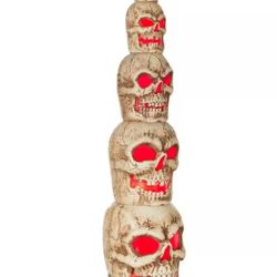 8ft Home Accents Holiday Halloween Grave & Bones Giant Sized Skull Stack - New!