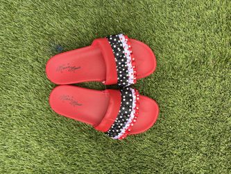 Disney Minnie Mouse Slides Women Size 10 New