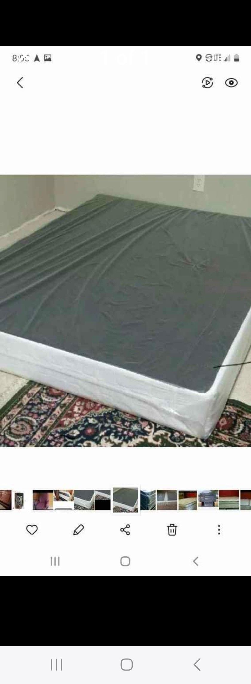 Queen size box spring can deliver