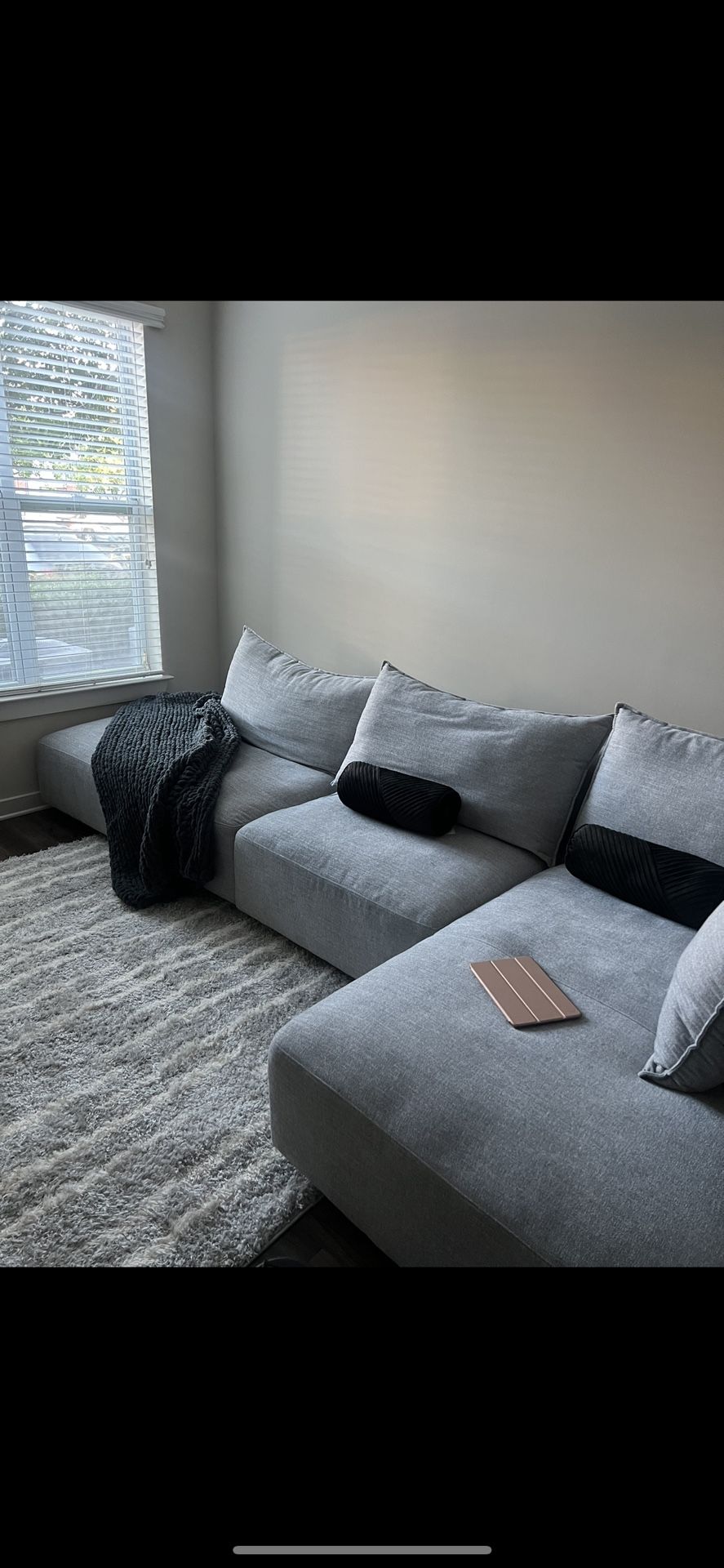 Grey Couch - Right L shaped