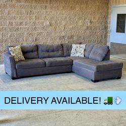 Gray L Sectional Couch Sofa (DELIVERY AVAILABLE! 🚛💨)
