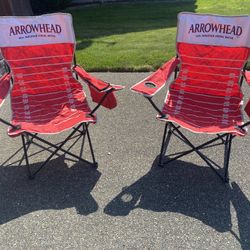 Set Of 2 Fold Up Camping yard Chairs 