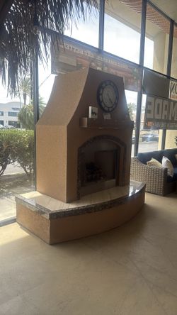 7.5’WX7.5’HX3.9’D outdoor vent free Natural Gas Astria Odyssey fireplace