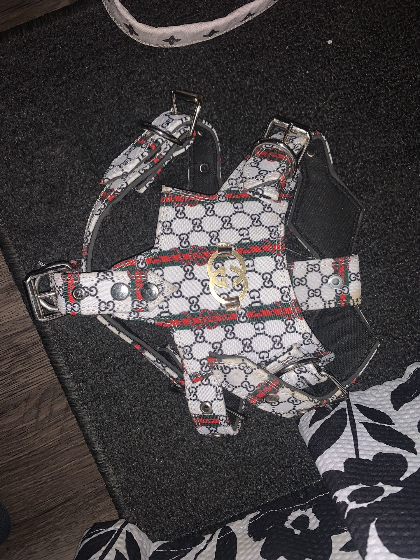 Dog Harness And Cuban Link Chains