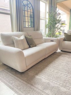 Power Recliner Sofa and Loveseat Set