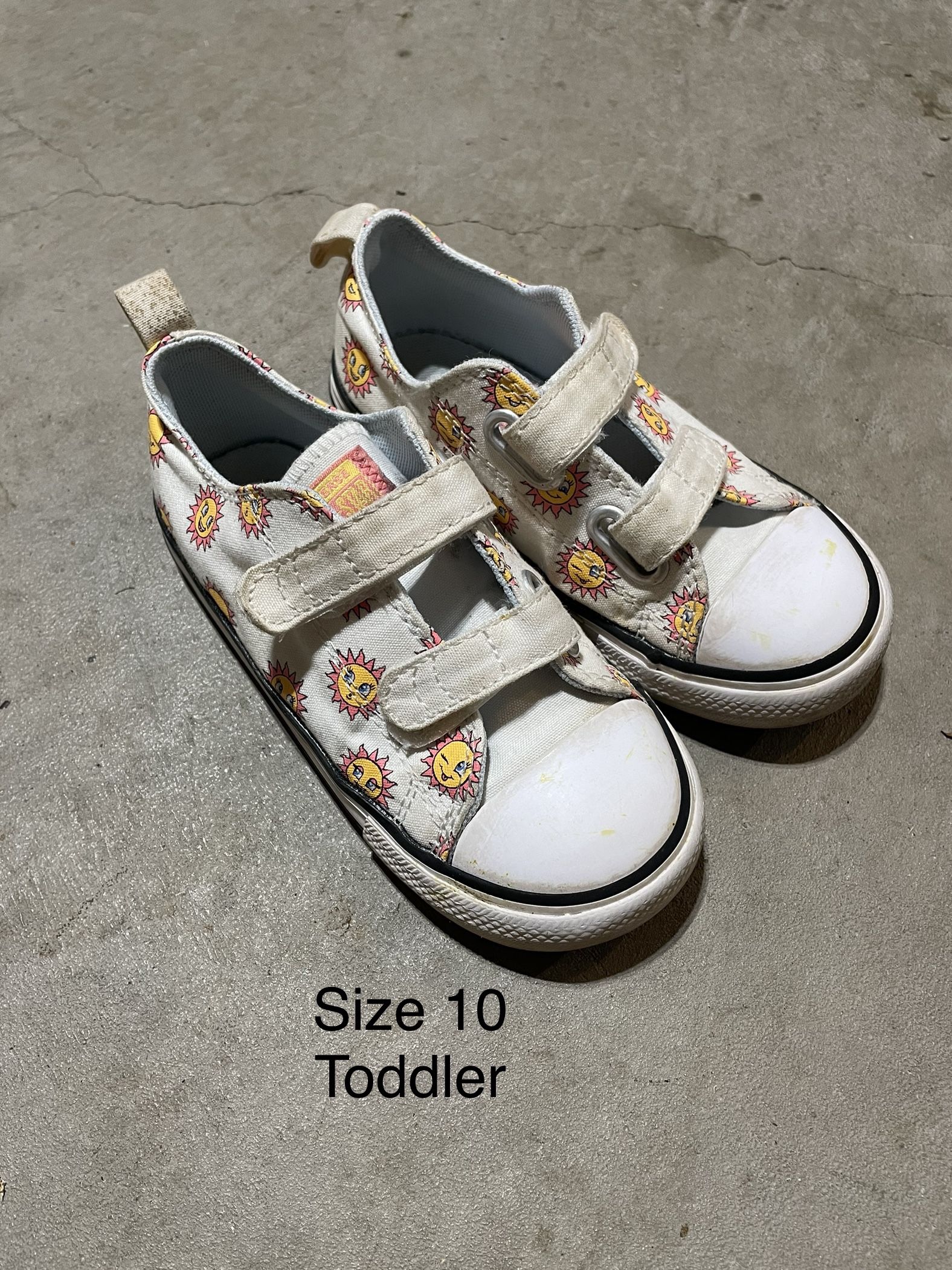 Size 10 Toddler Converse All Star Velcro Sneakers