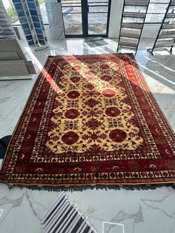 Fine Handmade Afghan Area Rug – 10x13 – Premium Wool – Beautiful Condition