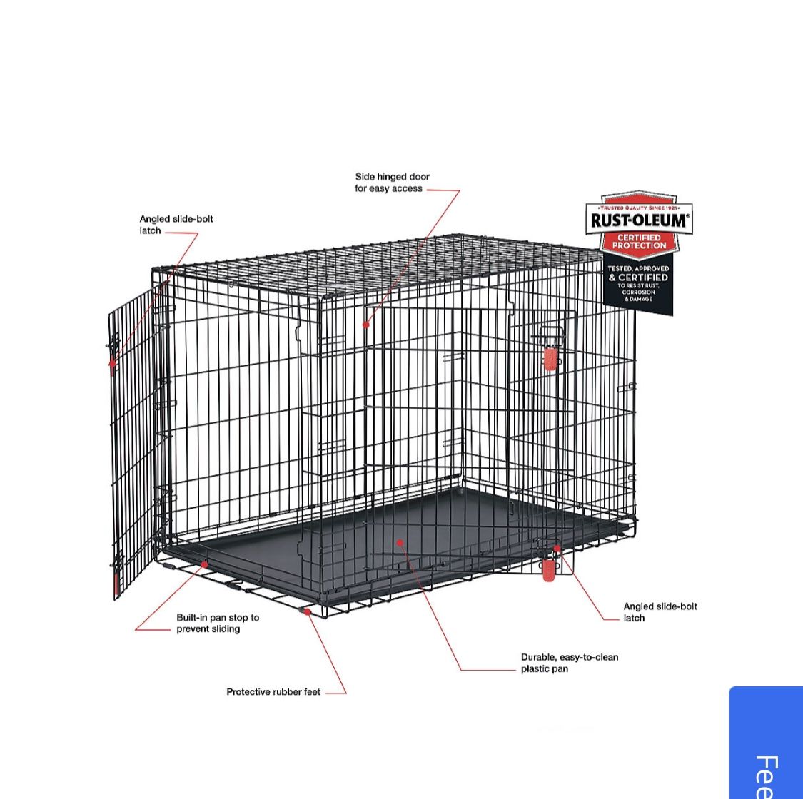 Pet Cage Kong Wire Dog Crate Large Tough Dog Cage Xxl Kong Dog