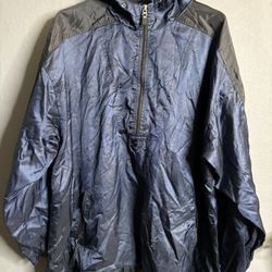 Vintage Starter Hooded Jacket Windbreaker Sz 2xl Half Zip 1990s